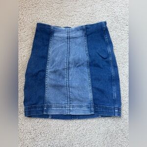 Free People Mini Denim Skirt